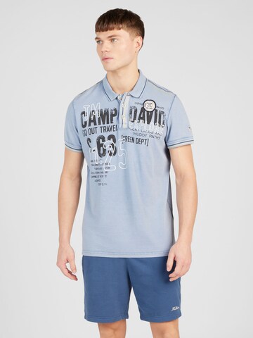 CAMP DAVID Shirt in Blauw: voorkant