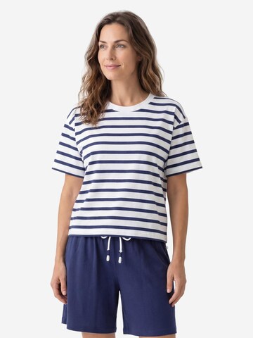 Mey Pyjama 'Solid Love'‌‌‌‌‌‌‌‌‌‌ in Blau: Vorderseite