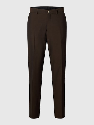 SELECTED Trousers with creases 'SLHRobert' in 46/32 in Dark brown, Item view