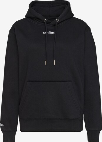 smiler. Sweatshirt in Zwart: voorkant