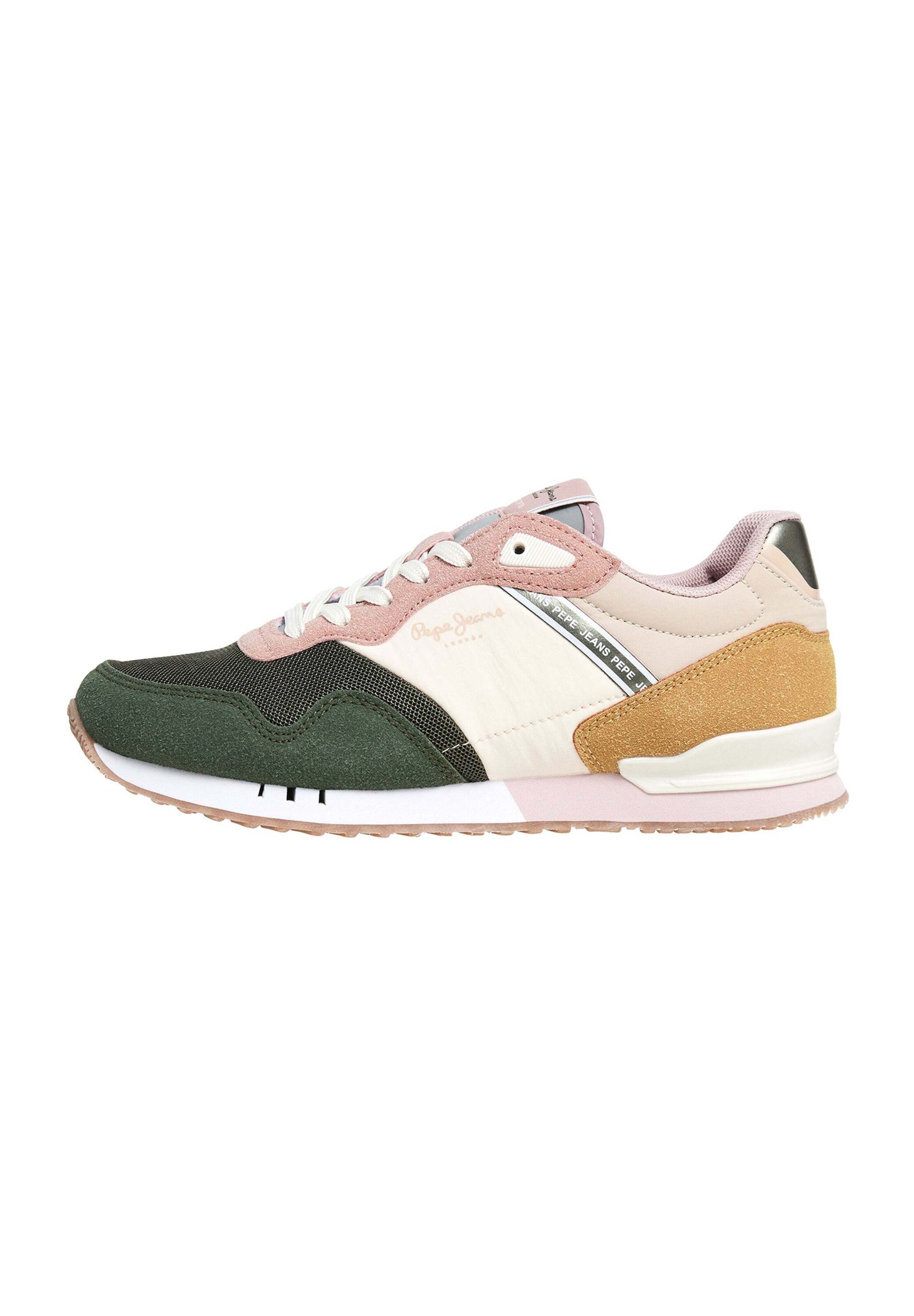 Sneaker bassa di Pepe Jeans in verde: frontale