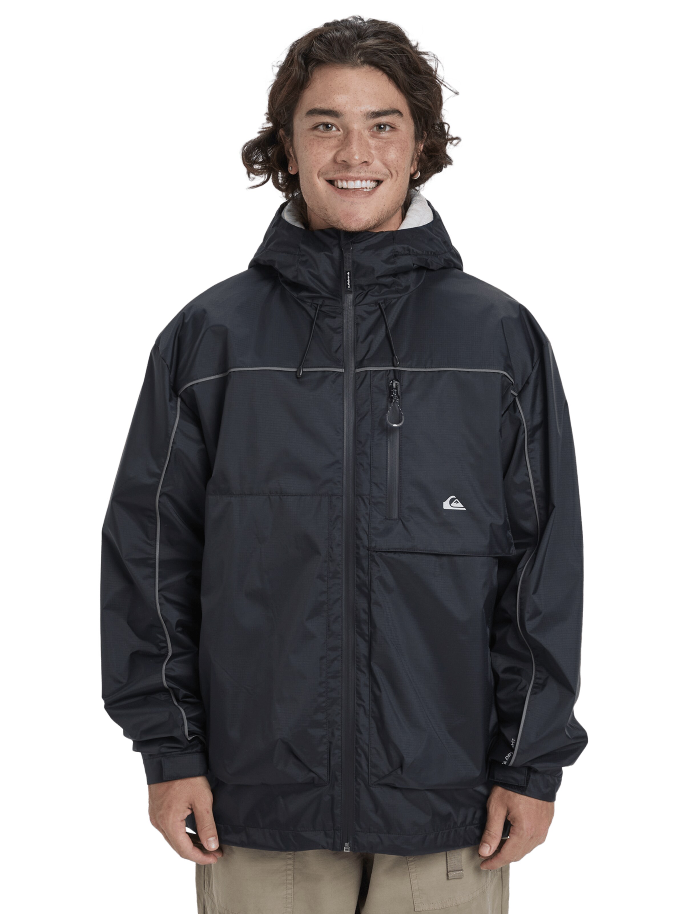 QUIKSILVER Jacke 'Full Rig' in Schwarz: Vorderseite