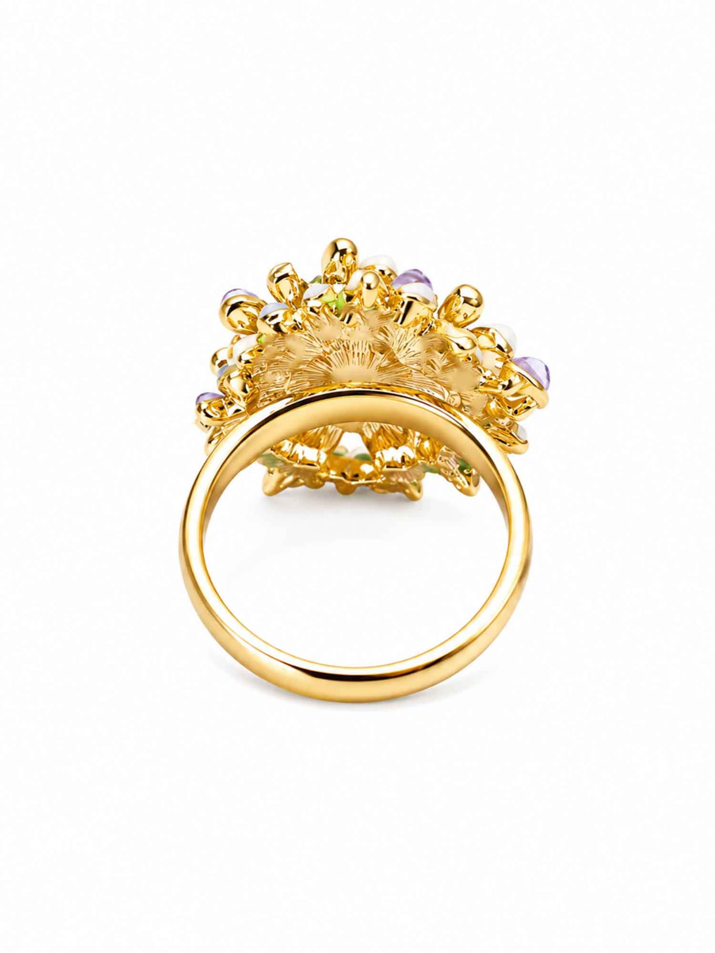 RteRme - Anel 'Bloom Floral Ring' em ouro