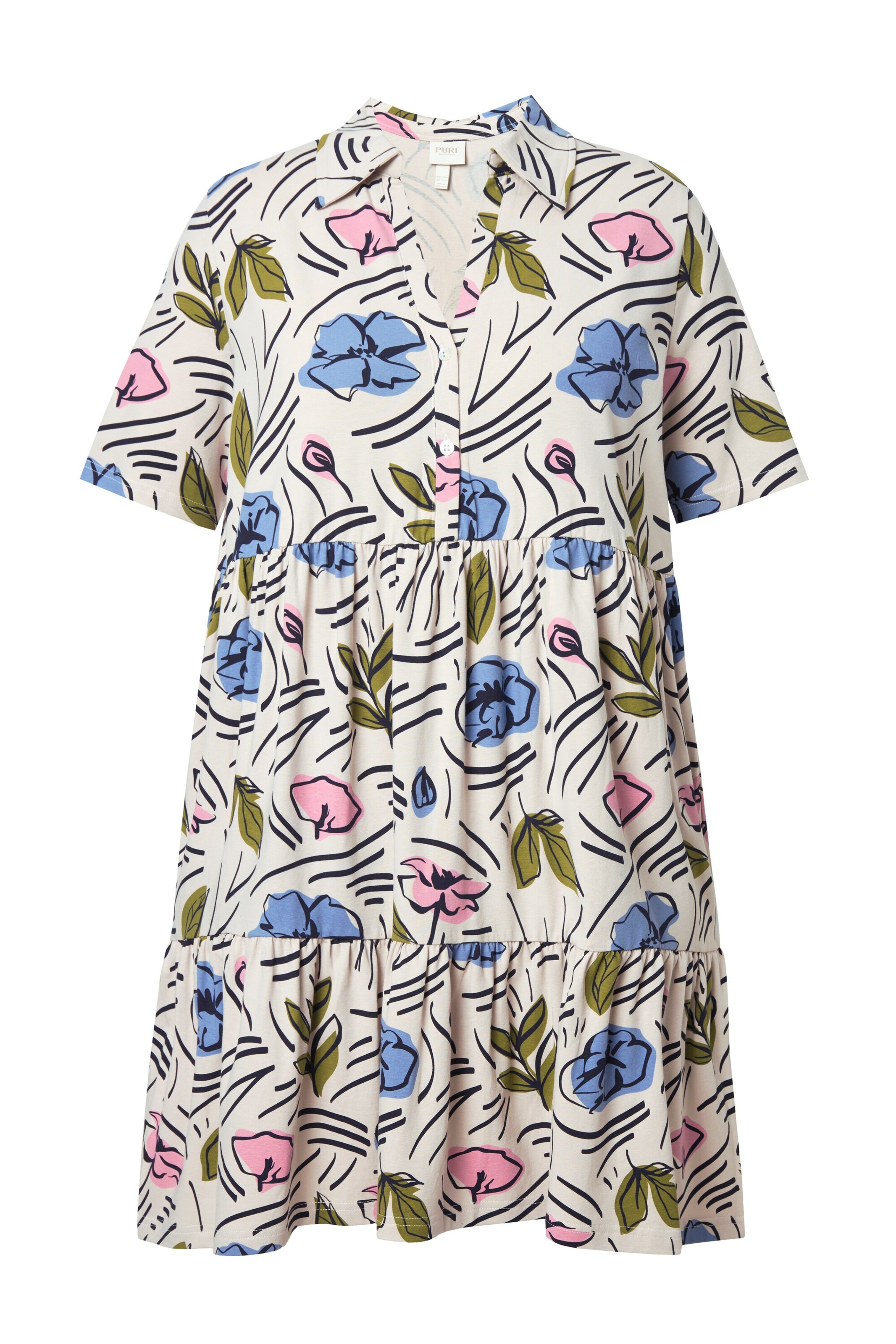 Ulla Popken Shirt in Beige: front