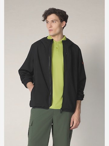 SAVE THE DUCK Between-season jacket 'Pier' in Black: front