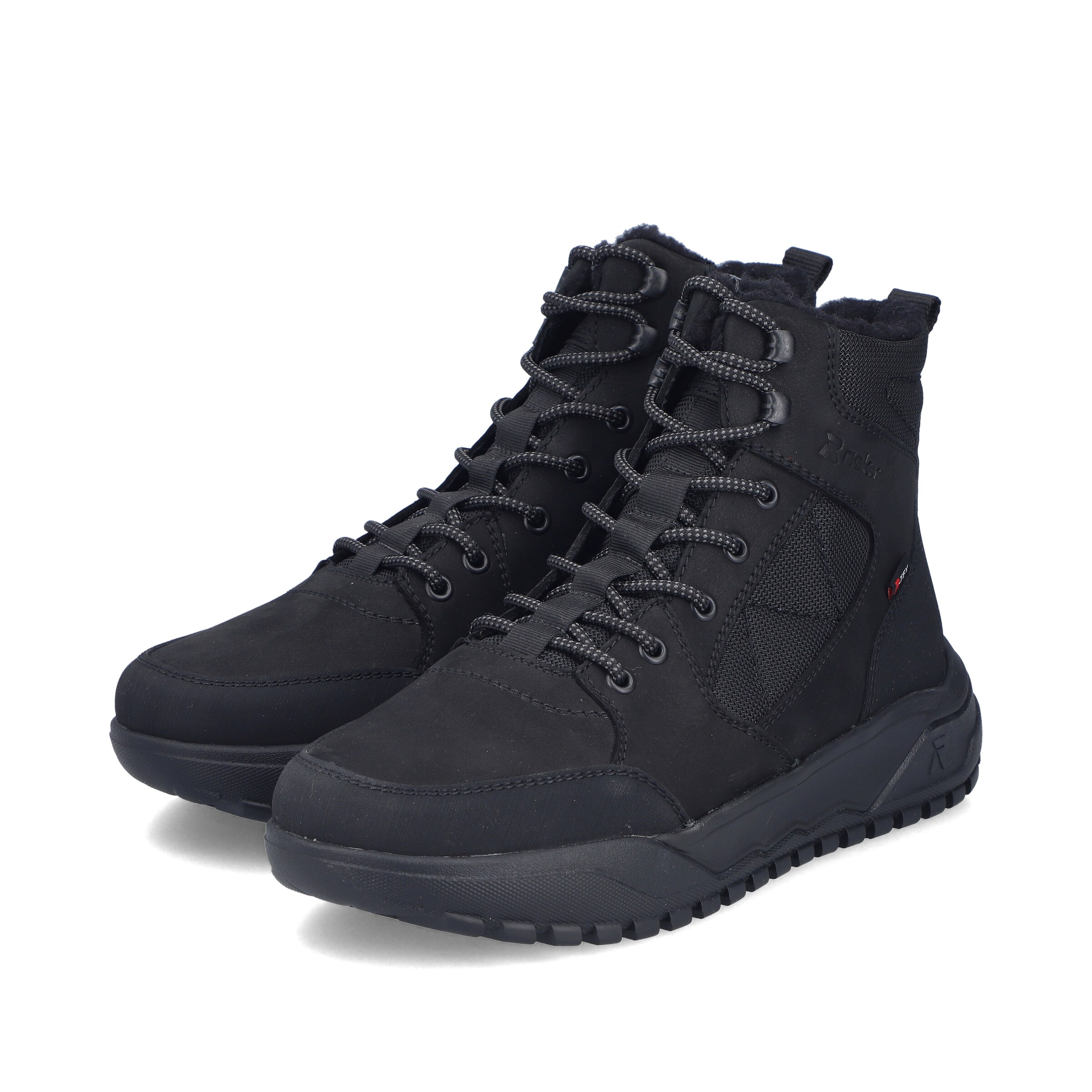 Bottines à lacets Rieker en noir