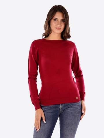 Pull-over 'Donna' Yes Zee en rouge