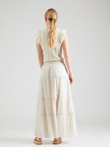 Jupe 'PCASTRID' PIECES en blanc