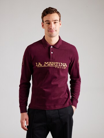 Tricou de la La Martina pe roșu: față