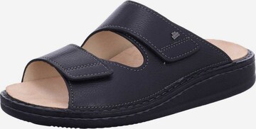 Finn Comfort Mules in Black: front