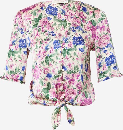 La petite étoile Bluse in blau / grün / pink / weiß, Produktansicht