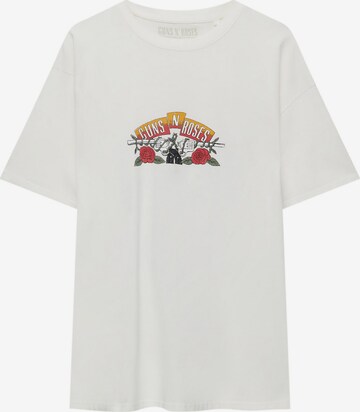 Pull&Bear Shirt in White: front