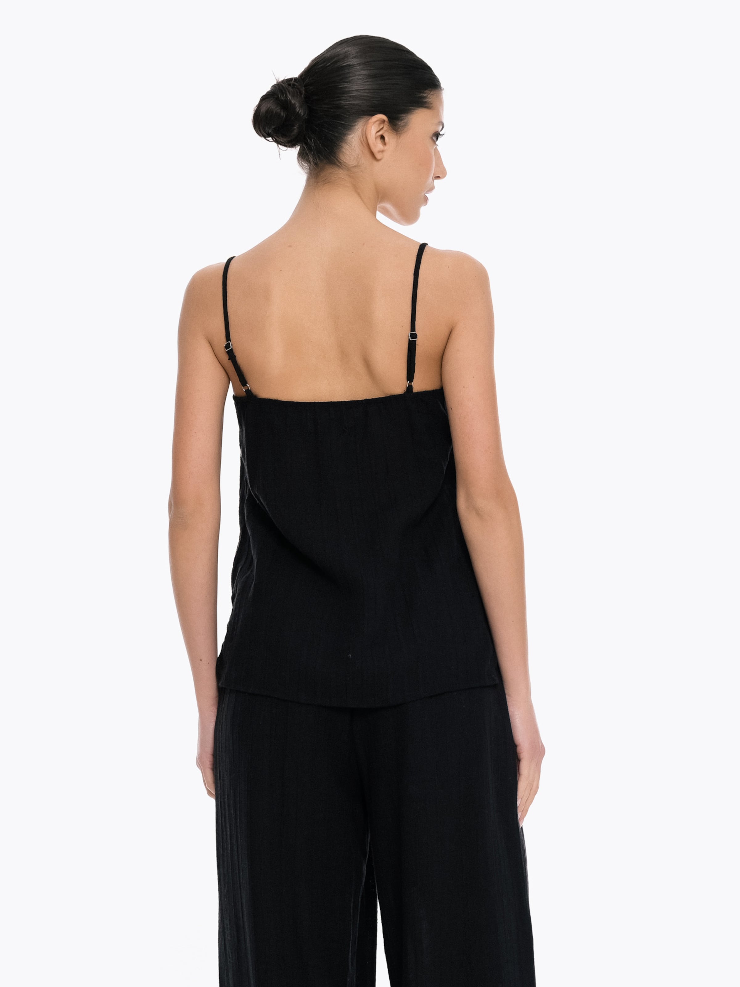 4TAILORS Top - fekete