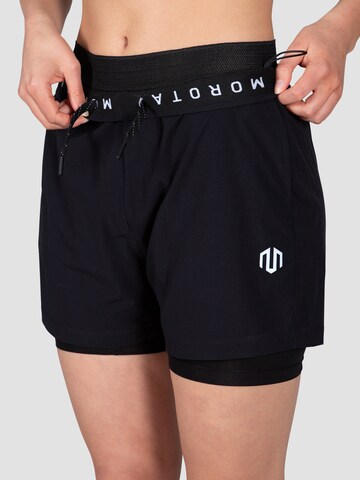 MOROTAI Skinny Sports trousers ' Kansei Shorts ' in Black