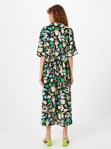 Monki Shirt Dress in Green