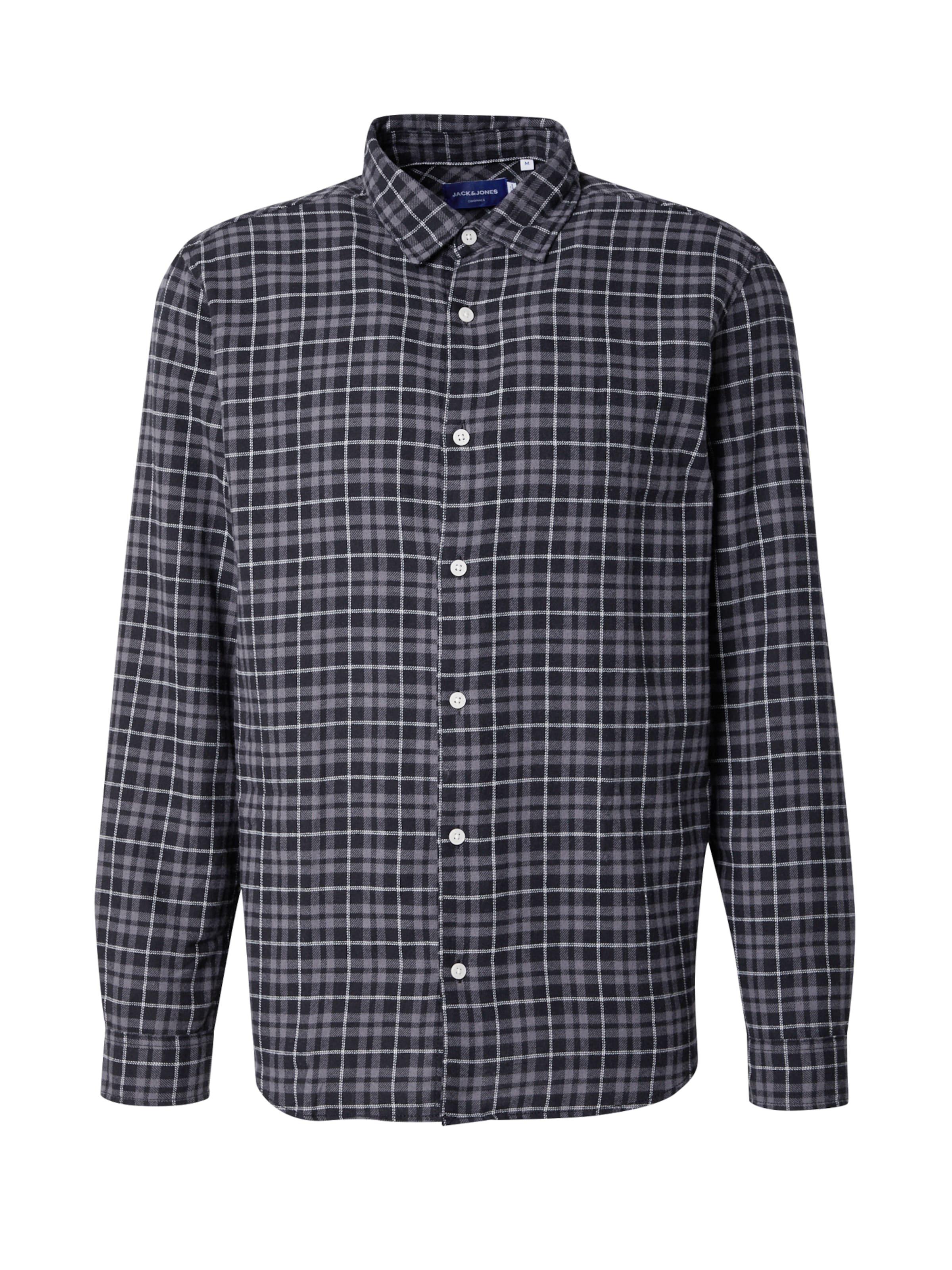 JACK & JONES Comfort fit Koszula 'JORJOSHUA' w kolorze czarny: przód