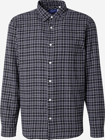 Comfort Fit Cămașă 'JORJOSHUA' de la JACK & JONES pe negru: față
