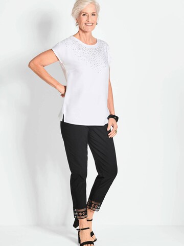 Goldner Slimfit Broek 'Louisa' in Zwart