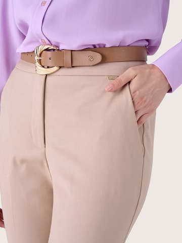 Camomilla Regular Bandplooibroek 'Alicee' in Beige