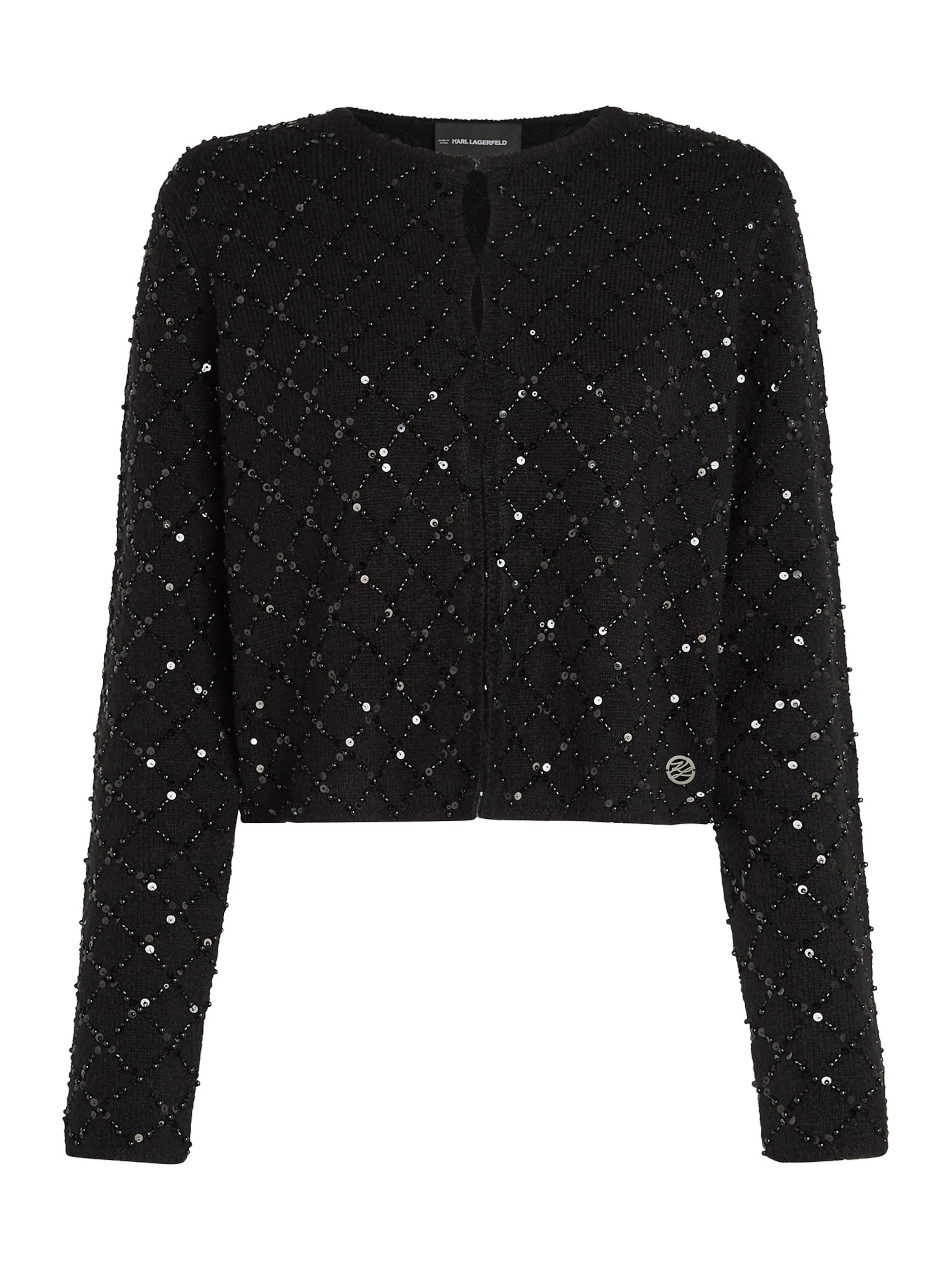 Karl Lagerfeld Pulóver - fekete: elől