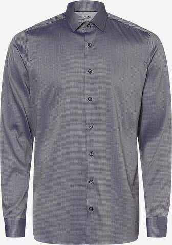 OLYMP Button Up Shirt in Grey: front