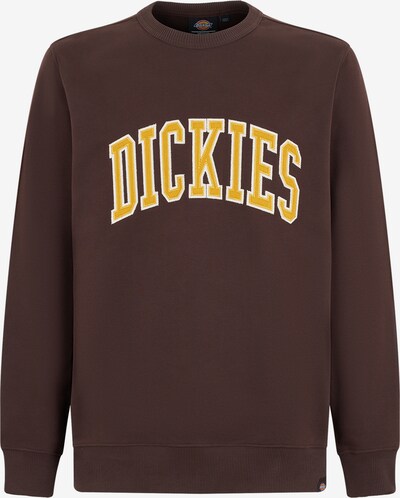 DICKIES Sweatshirt 'AITKIN' in de kleur Bruin / Geel / Wit, Productweergave