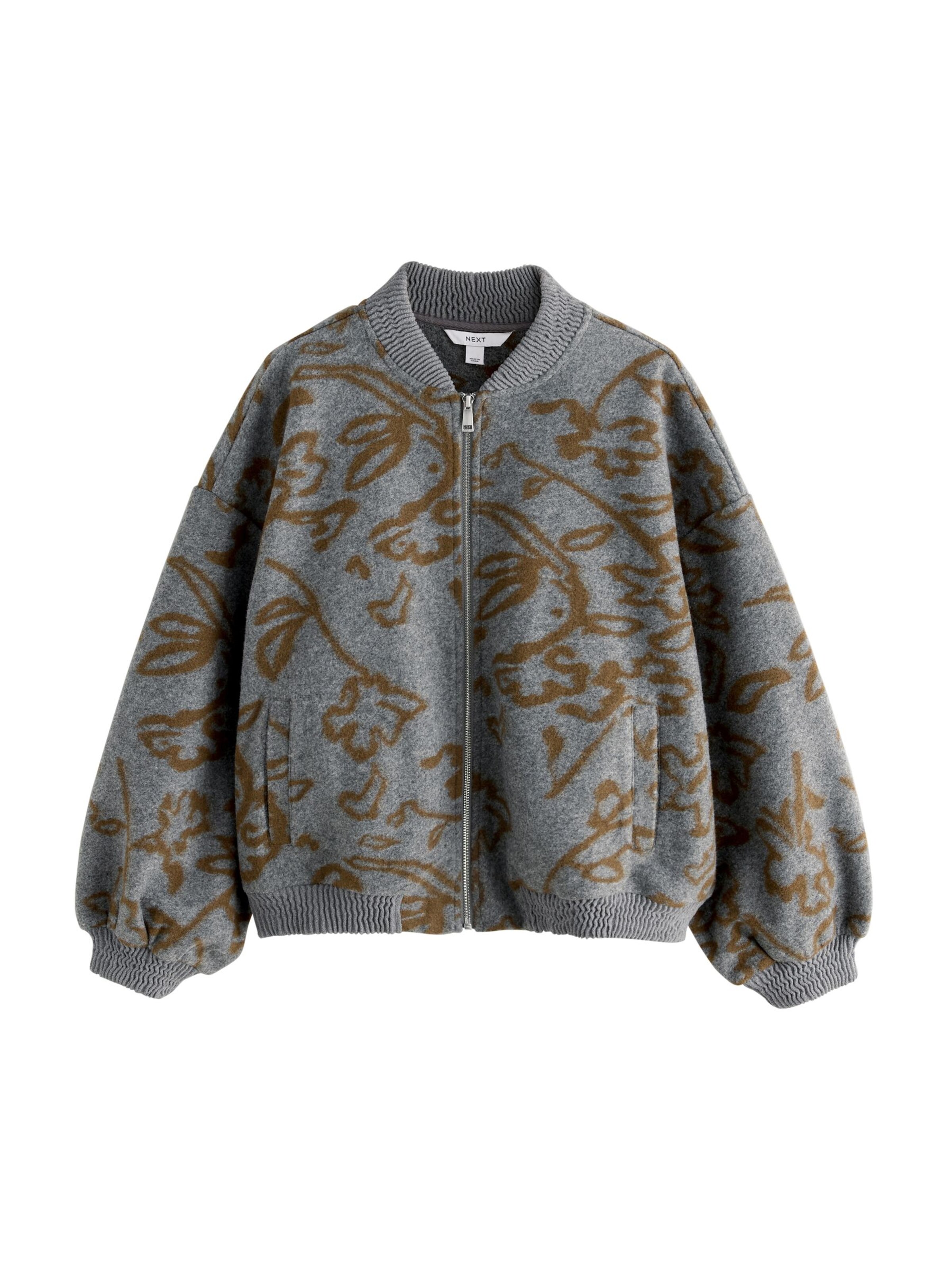 Next Jacke in Grau: Vorderseite