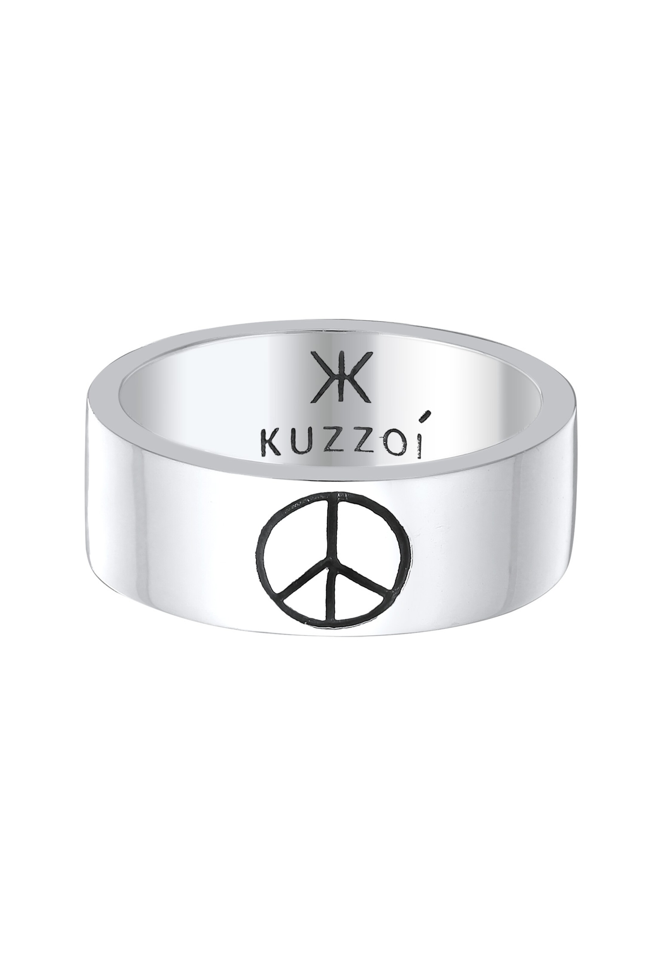 KUZZOI Ring in Silber: Vorderseite