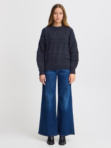 ICHI Sweater 'IH ASTRA' in Blue