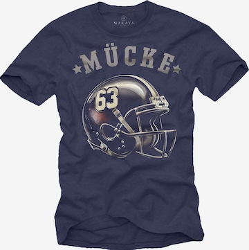 MAKAYA Shirt '63-Helm' in Blue: front