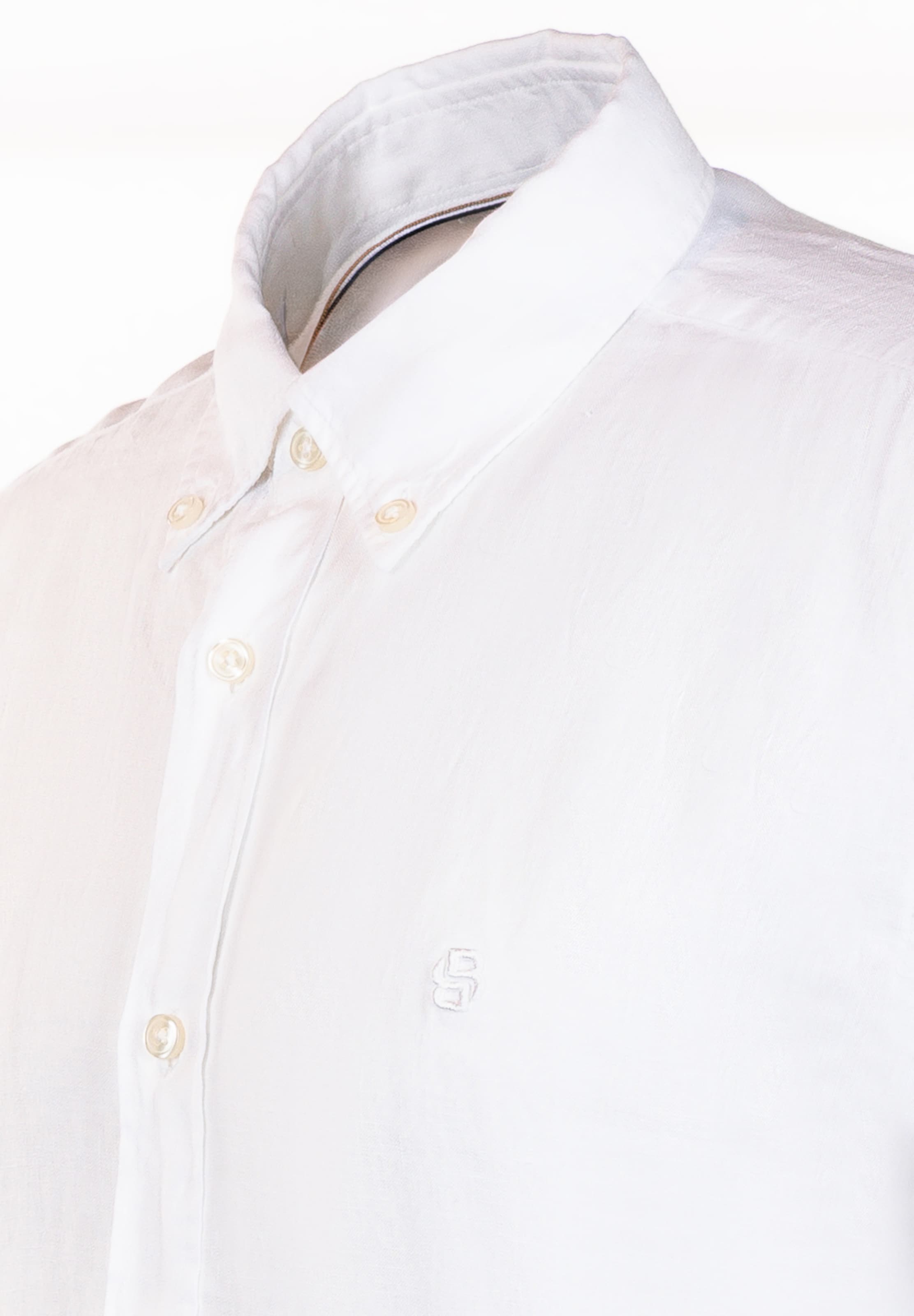 BOSS Regular Fit Hemd 'Liam' in Weiß