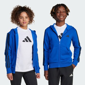 ADIDAS SPORTSWEAR Sports sweat jacket 'Essentials' in Blue: front