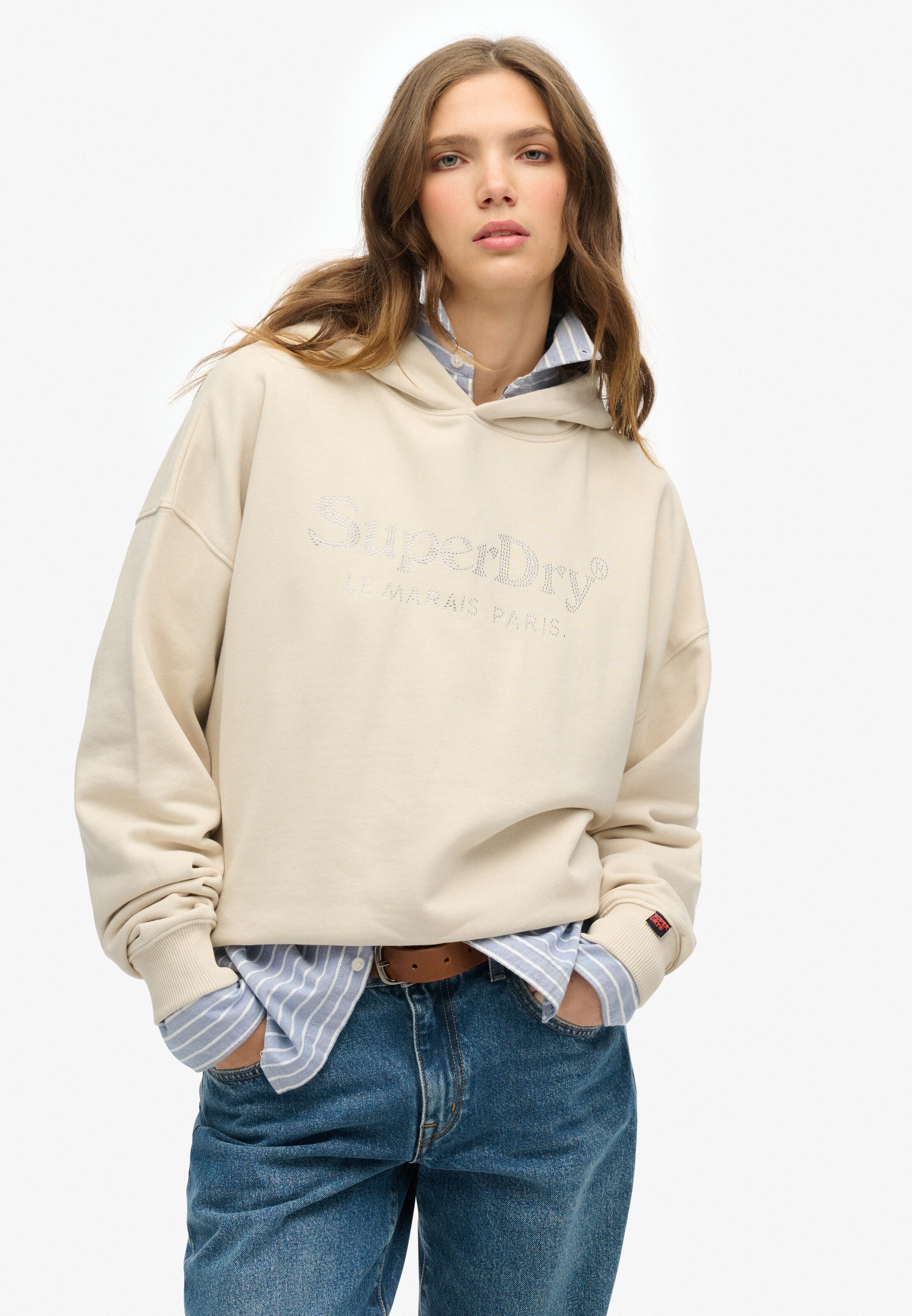 Superdry & Co Sweatshirt 'Venue' in Gelb: Vorderseite