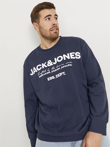 Jack & Jones Plus Sweatshirt i blå