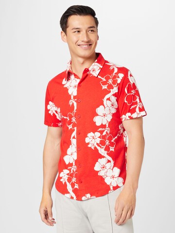 Coupe regular Chemise 'MAURITIUS' Key Largo en rouge : devant