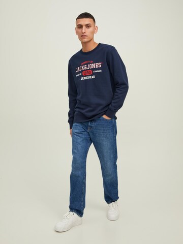 JACK & JONES Sweatshirt 'Stamp' in Blue