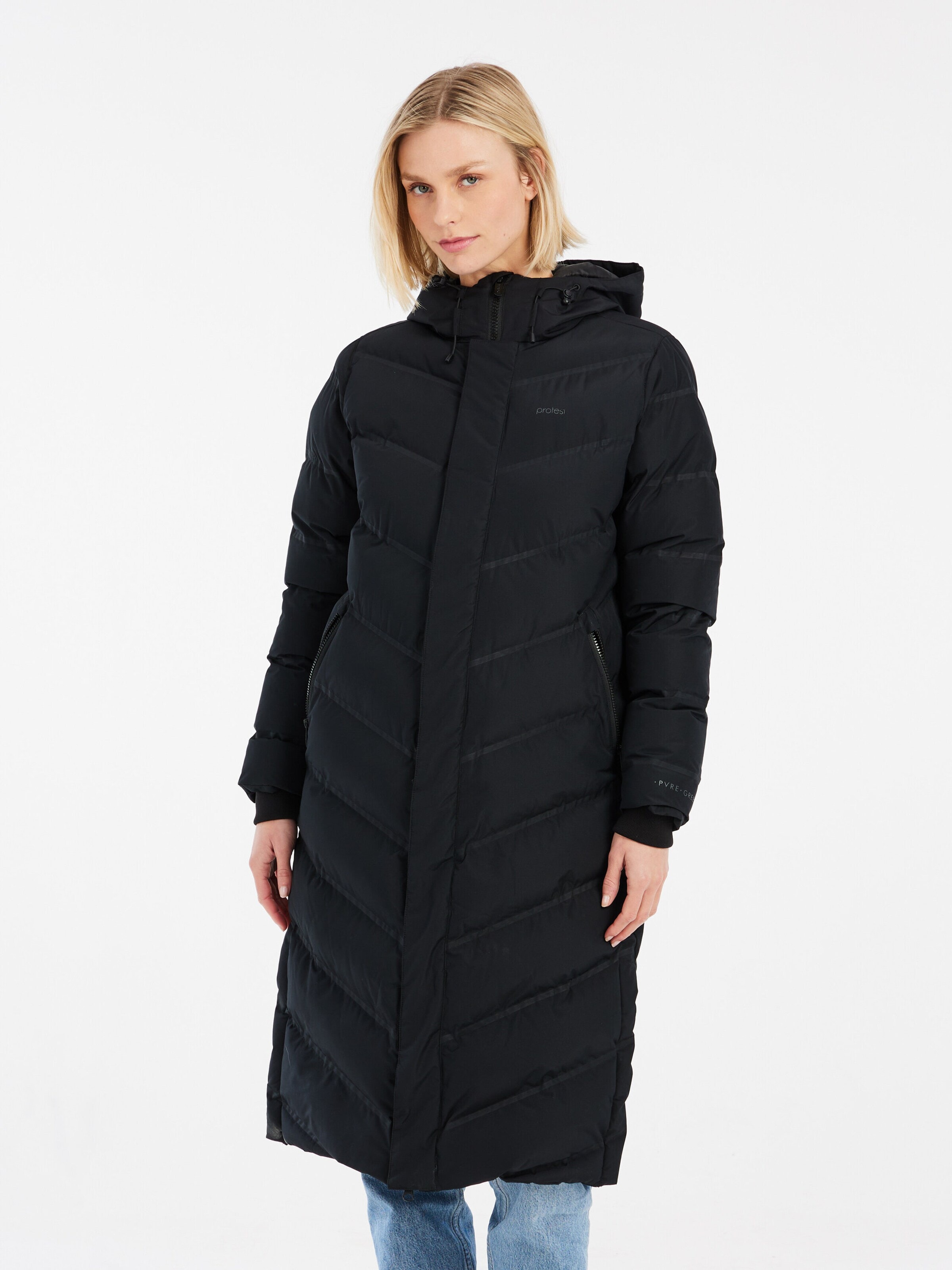 PROTEST Winterjacke 'PRTBANKSOS'‌‌‌‌‌‌‌‌ in Schwarz: Vorderseite