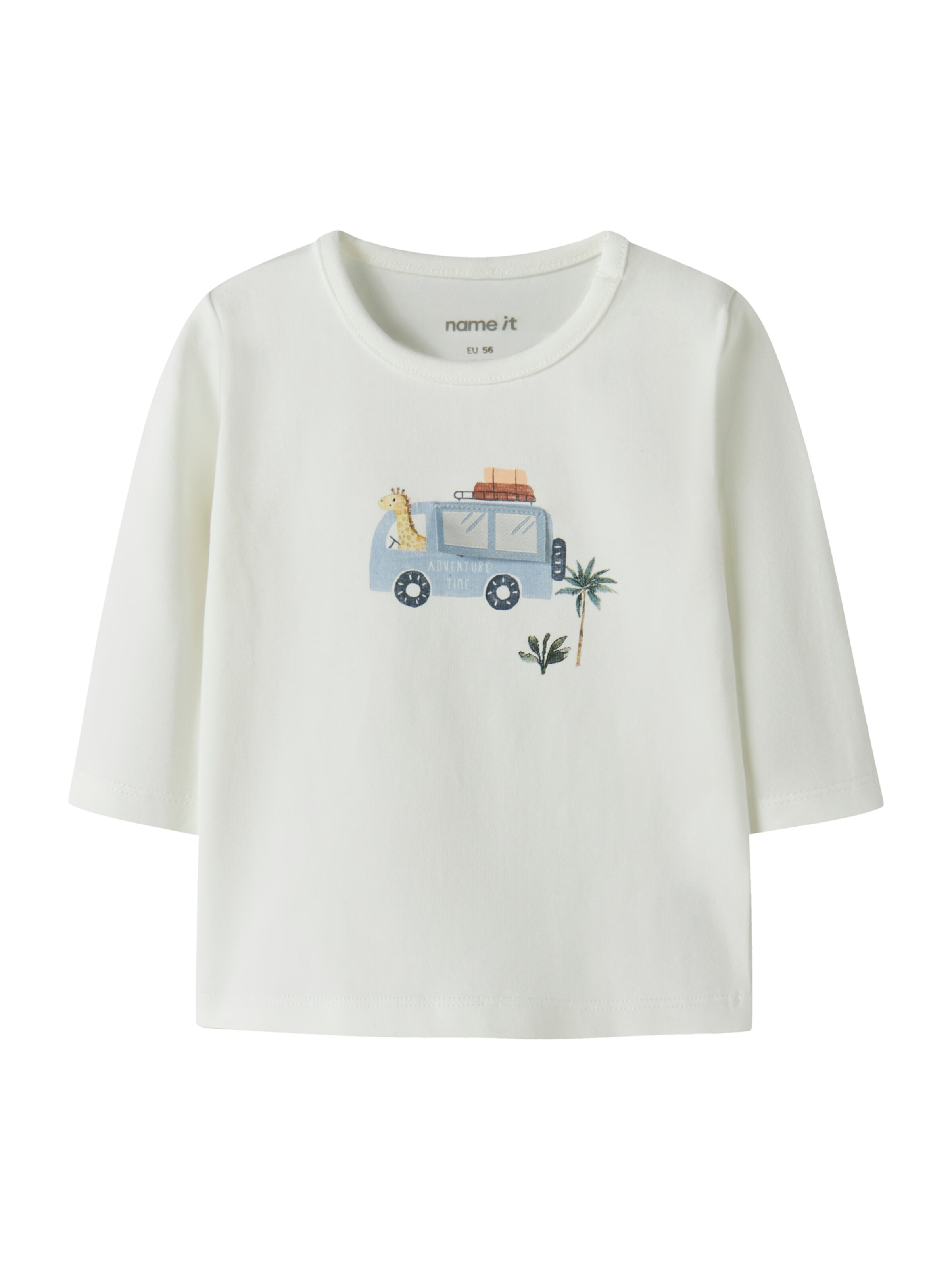 NAME IT Shirt 'NBMHERRO' in hellblau / karamell / hellgelb / naturweiß, Produktansicht