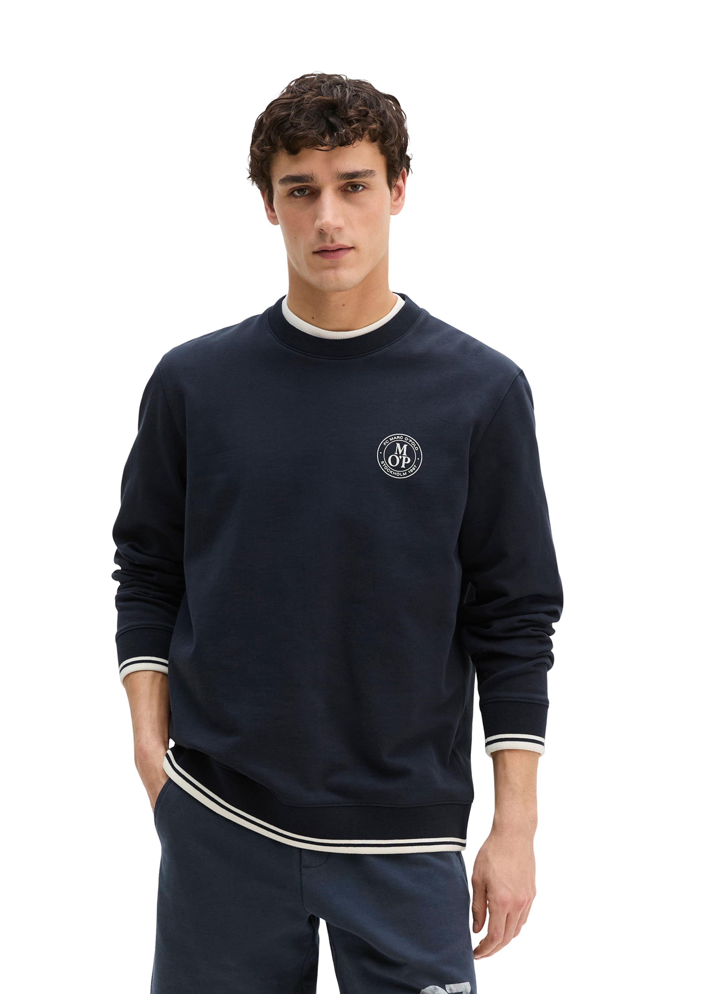 Marc O'Polo Sweatshirt in Blue: front