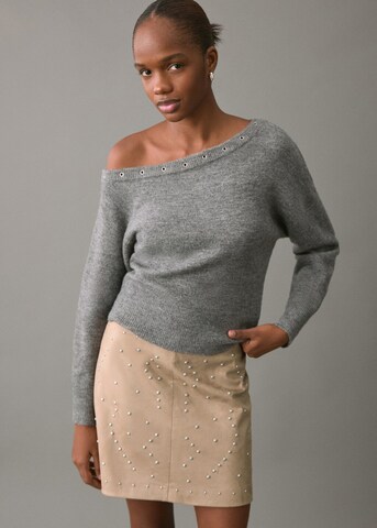 MANGO TEEN Pullover 'Bella' in Grau: Vorderseite