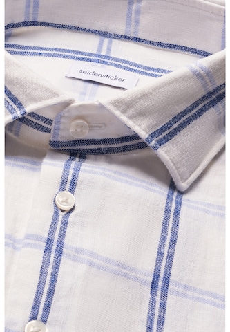 SEIDENSTICKER Slim Fit Hemd in Weiß