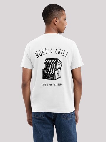 T-Shirt 'Knut und Jan Scribble' F4NT4STIC en blanc : devant