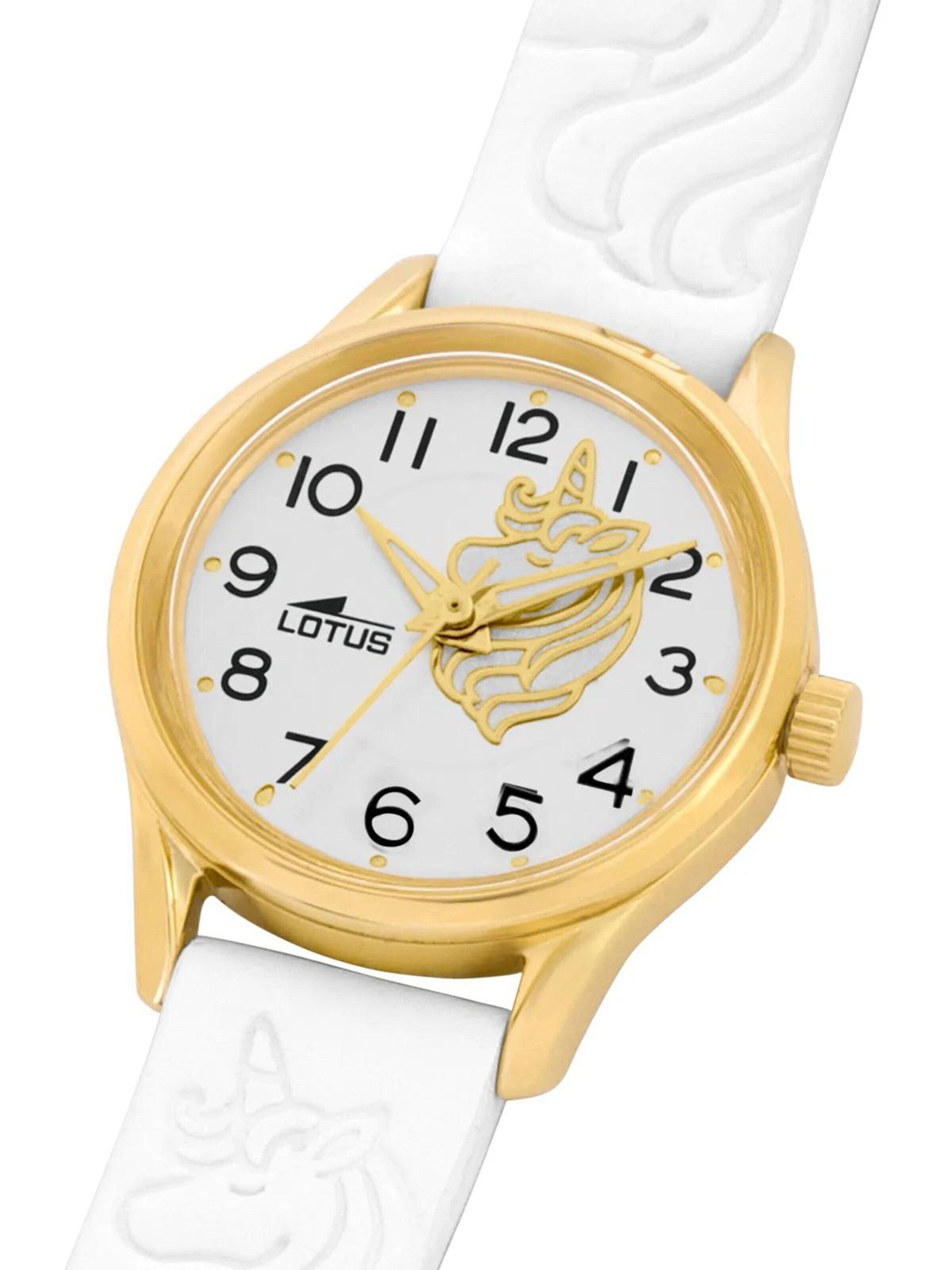 Montre Lotus en blanc