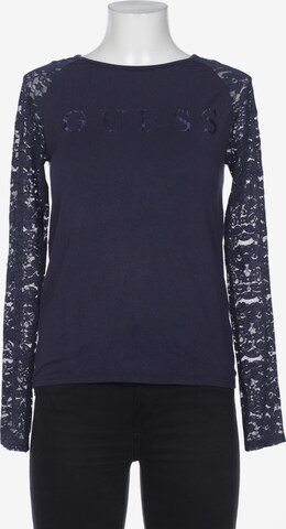 GUESS Langarmshirt 4XL in Blau: predná strana