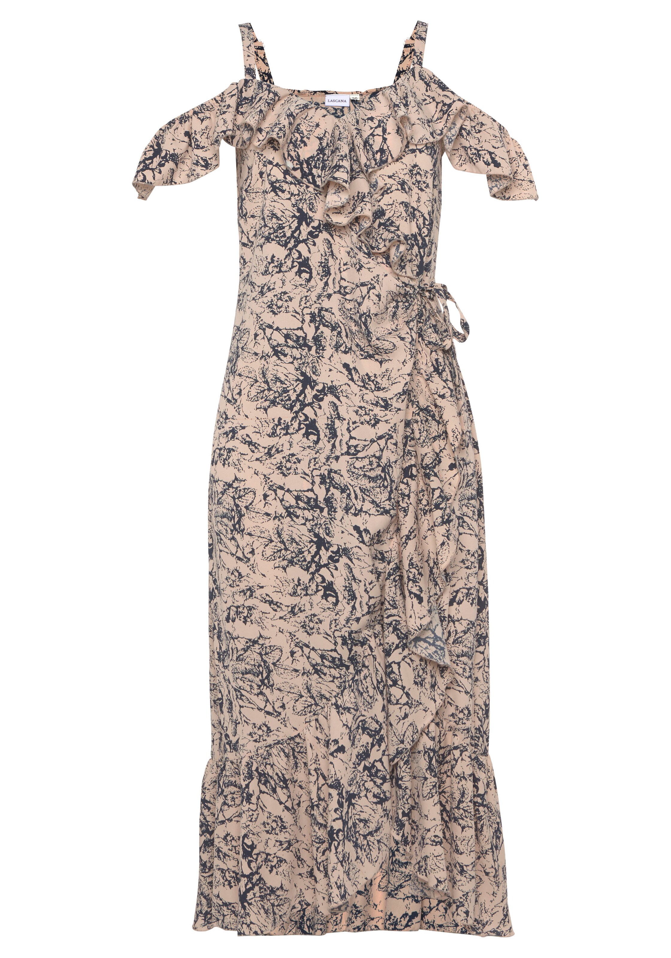 LASCANA Obleka | bež barva