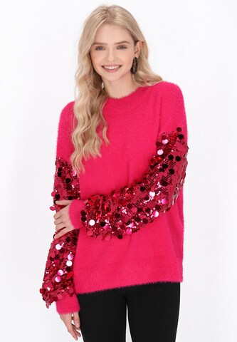 IZIA - Pullover em rosa: frente