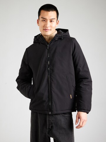 QS Between-season jacket in Black: front