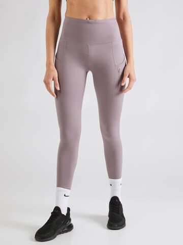 Skinny Pantaloni sport de la NIKE pe mov: față