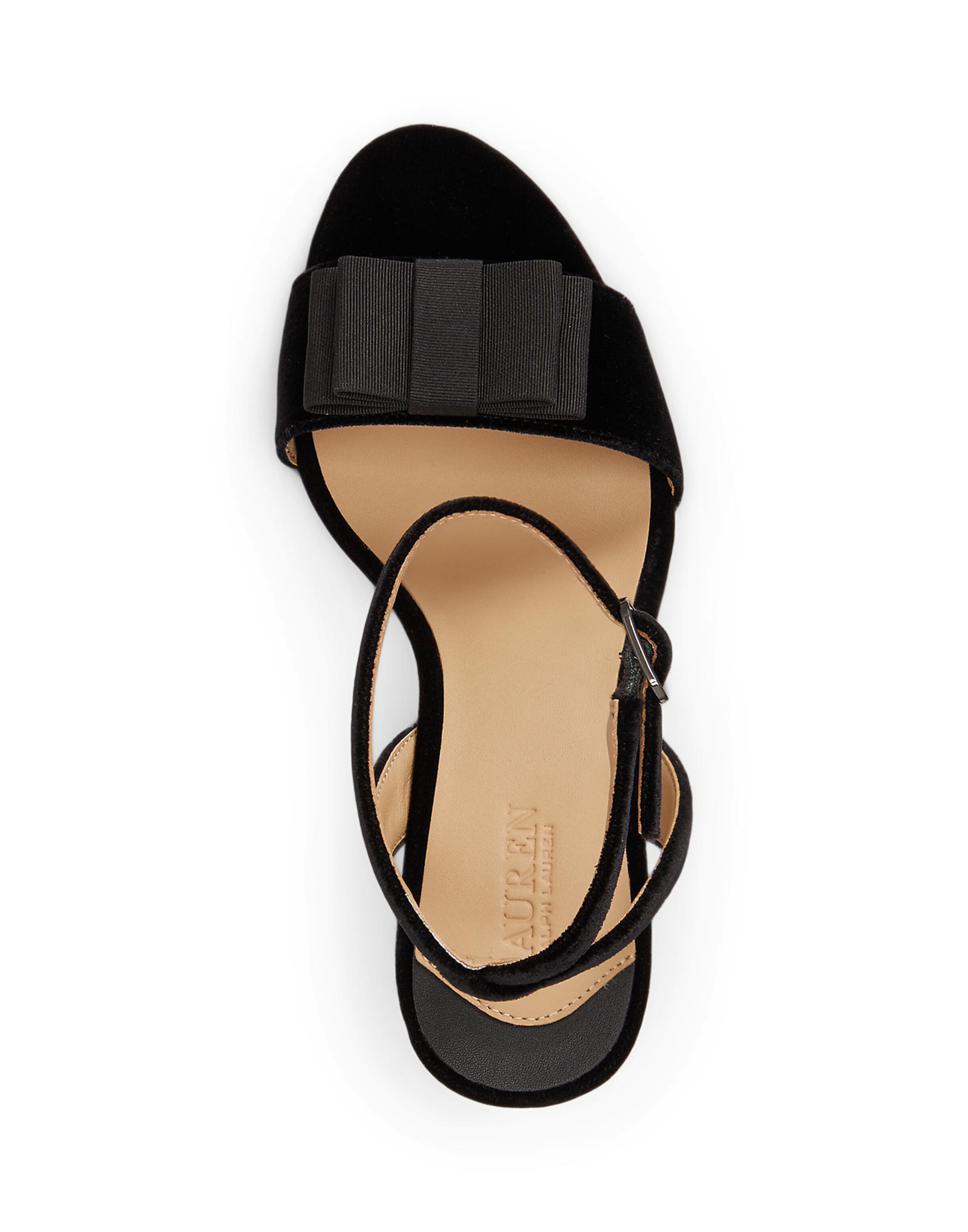 Lauren Ralph Lauren Sandalen met riem 'GRACY' in Zwart