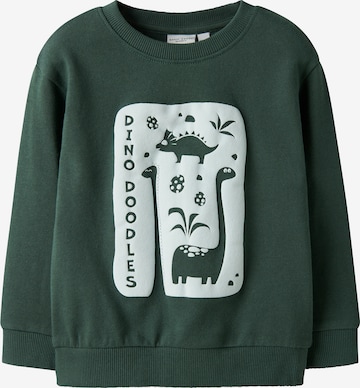 Felpa 'NMMVODER' di NAME IT in verde: frontale